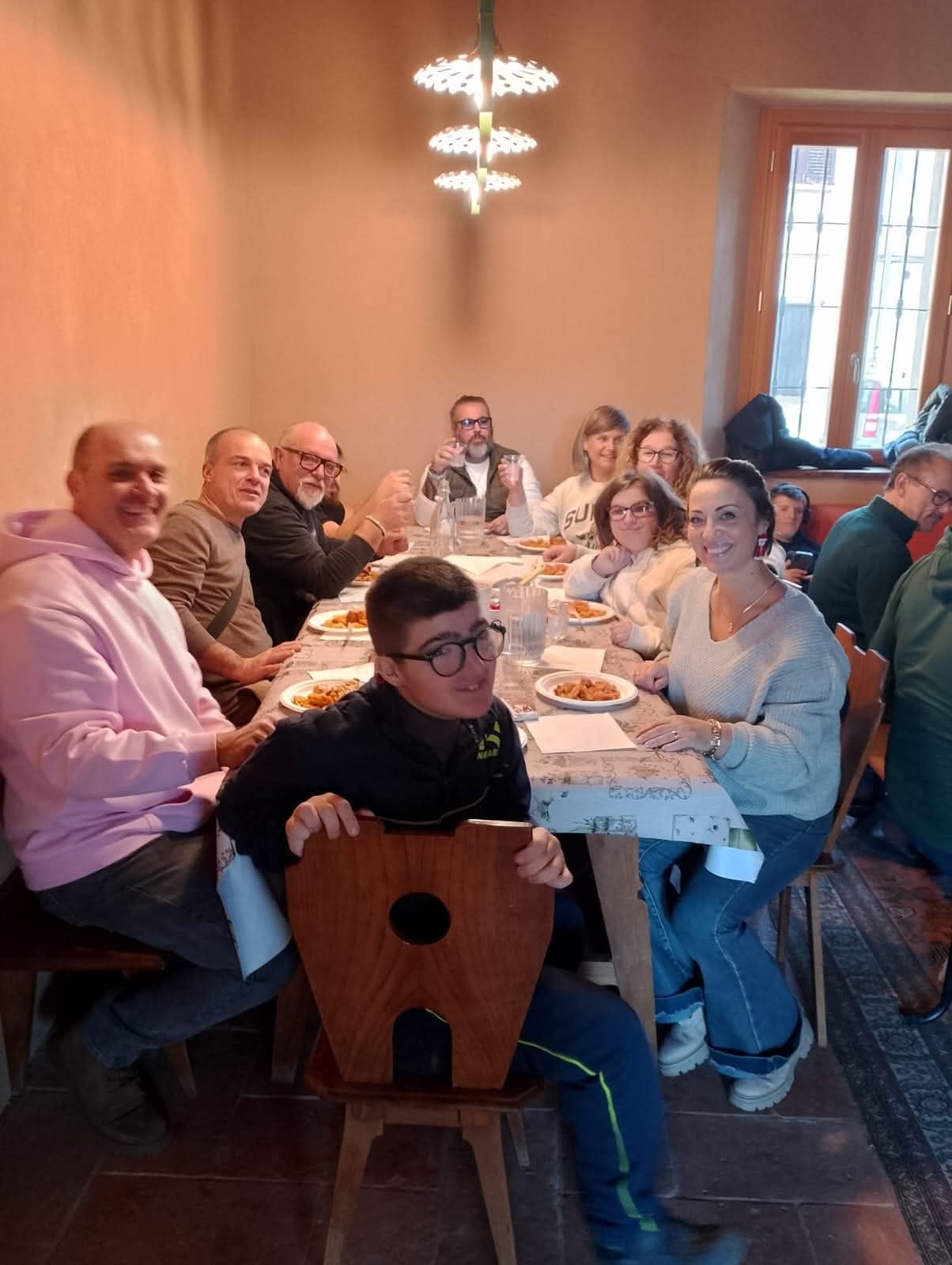 Pranzo genitori figli Progetto autonomia Inverno 2025